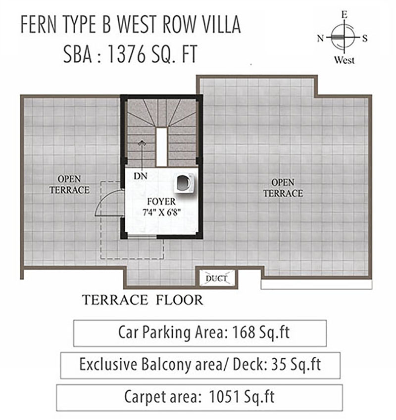 Humming Gardens Villas near Kelambakkam Floor Plan